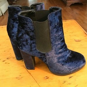Crushed Velvet Booties